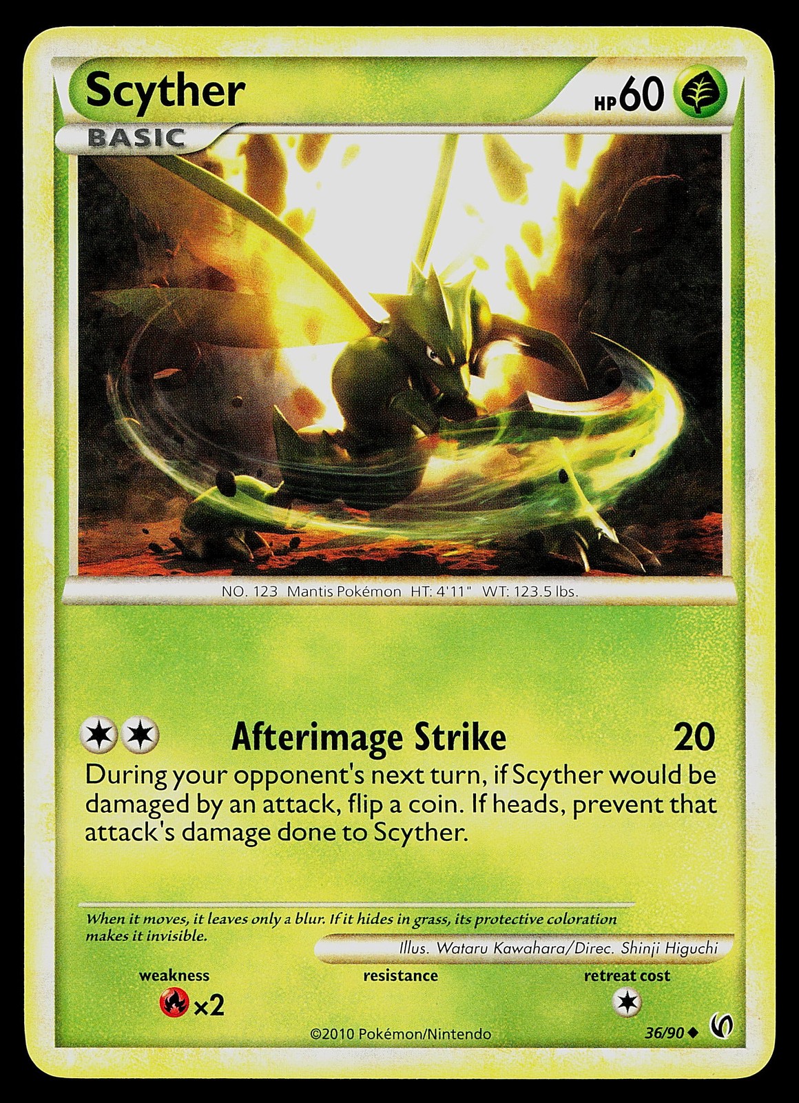 Pokemon Card - Scyther Undaunted 36/90 Uncommon