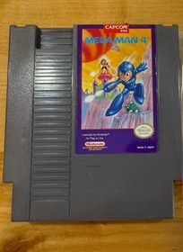 Mega Man 4 (Nintendo NES, 1991) Authentic Cartridge Tested Working