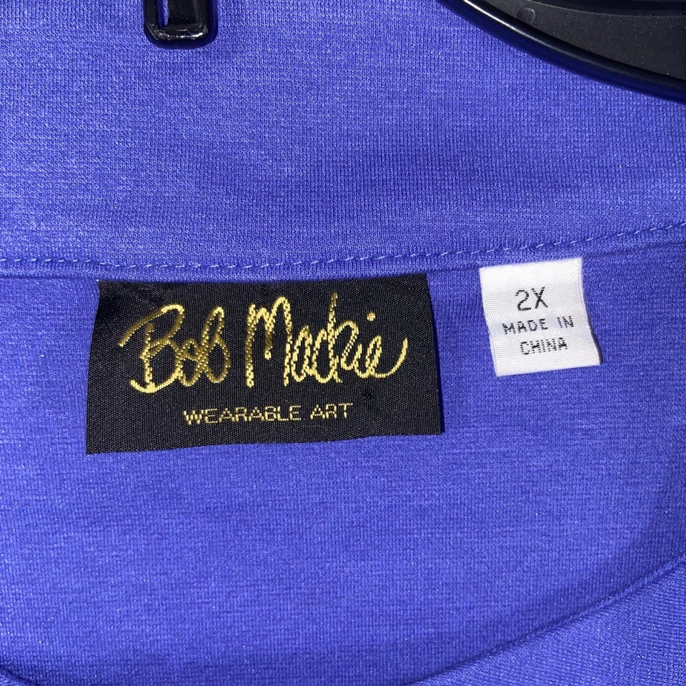 Chaqueta Bob Mackie Usable Art Mujer 2X Púrpura Satinado Cordón Bordado Foto 3 de 4