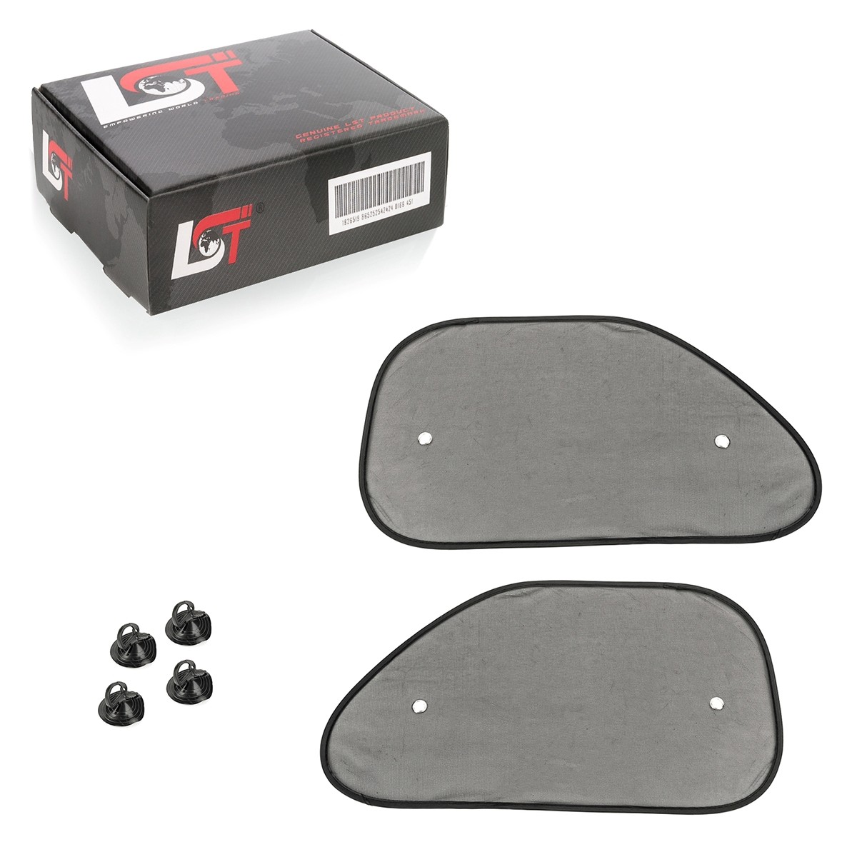 2x Sun protection front window sunshade transparent for Jaguar