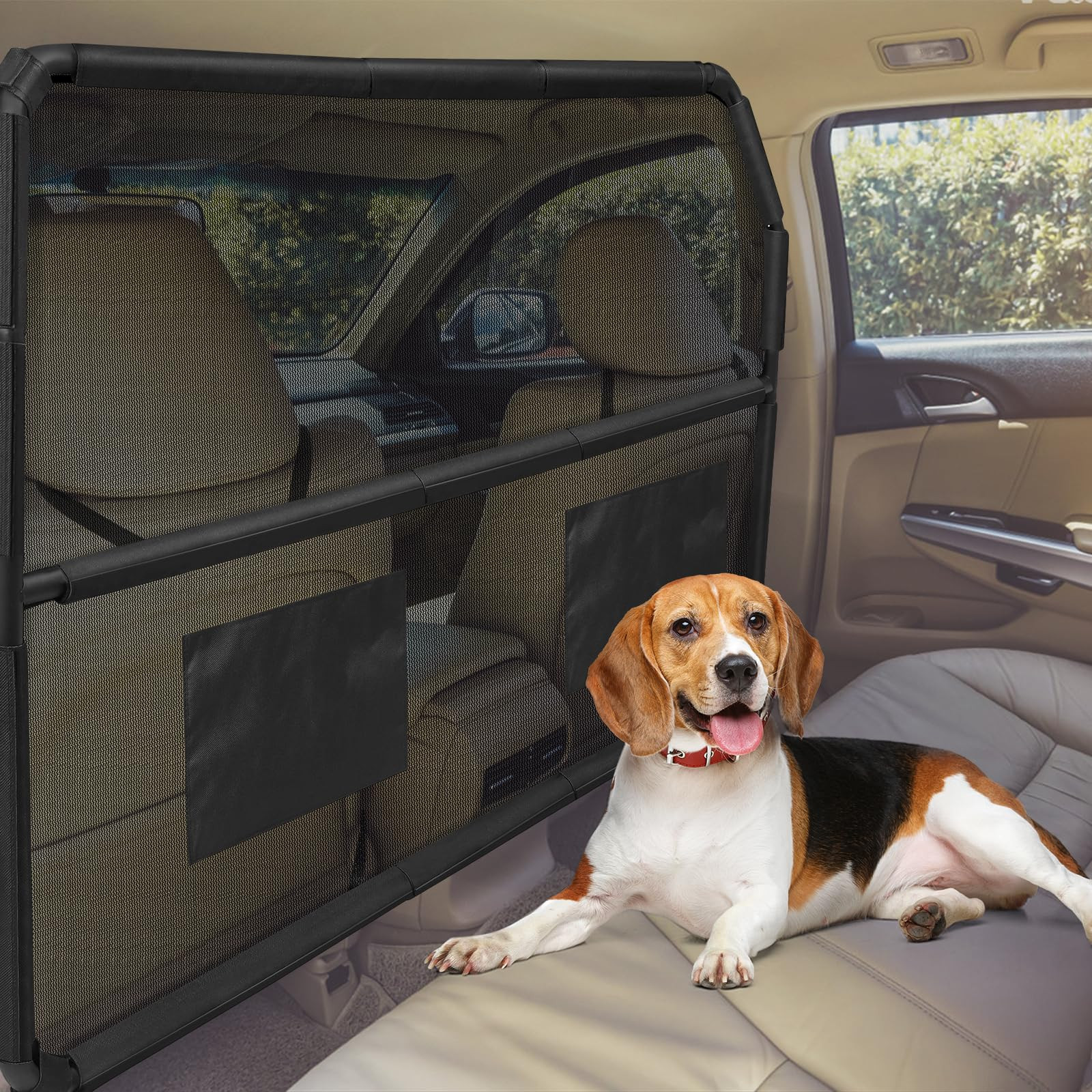 Dog Car Barrier, Dog Guard For Car Boot, Adjustable Dog Car Barrier