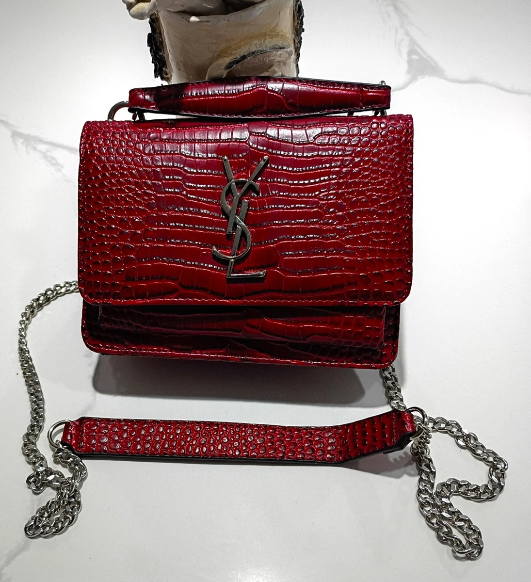 Saint Laurent Red Bags & Handbags for Women for sale | eBay
