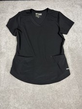 Grey  s Anatomy- Women's Black Short Sleeve Scrub Shirt- Size Small