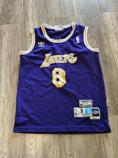 ADIDAS NBA HARDWOOD CLASSICS LAKERS KOBE BRYANT #8  JERSEY Size S