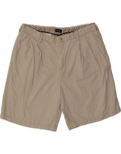 IZOD Mens Pegged Chino Shorts W38 XL Beige Cotton CN12