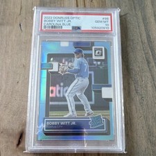 Panini Donruss Optic Bobby Witt Jr Rated Rookie #98 Carolina Blue /50 PSA 10