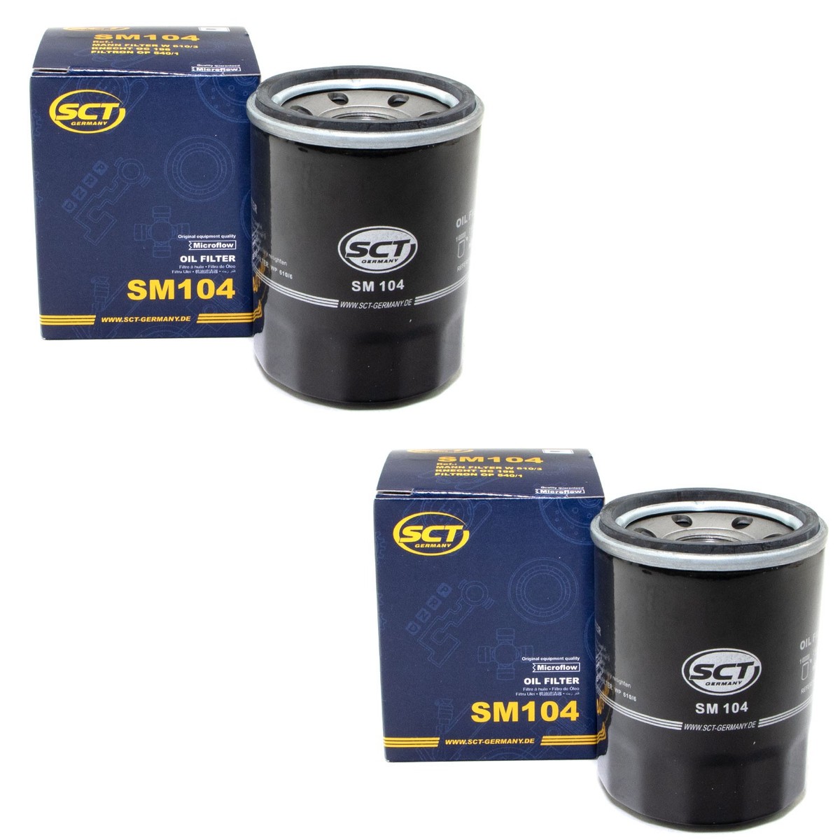Ölfilter 2 X SCT SM 104 für Fiat Honda Kia Lancia Y Nissan Opel