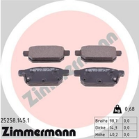 Zimmermann BremsbelÄGe Suzuki Baleno FW EW Swift AZ FZ NZ SX4 JY Vitara LY