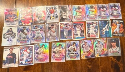 26 Card Atlanta Braves Lot. Rookies and Inserts. All Topps. (Matt Olson is # d)