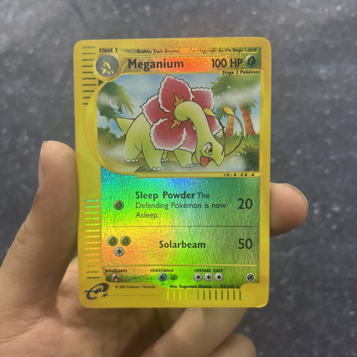 Megami PPカードパック part2 Pokémon TCG Meganium Reverse Holo Card 53/165 Expedition Base Set