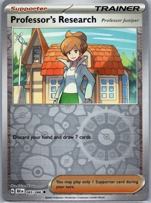 Professor's Research Uncommon Reverse Holo 085/086 SV: Black Bolt NM