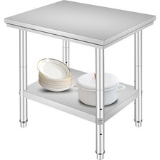 Gastronomie Edelstahltisch 60X76cm Arbeitstisch Küchentisch Zerlegetisch