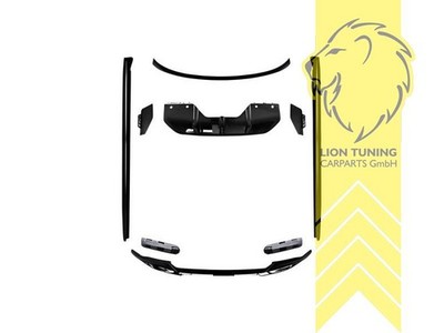 Spoiler Kit Frontlippe Heckansatz Schweller für BMW X6 F16 für M-Paket schwarz g