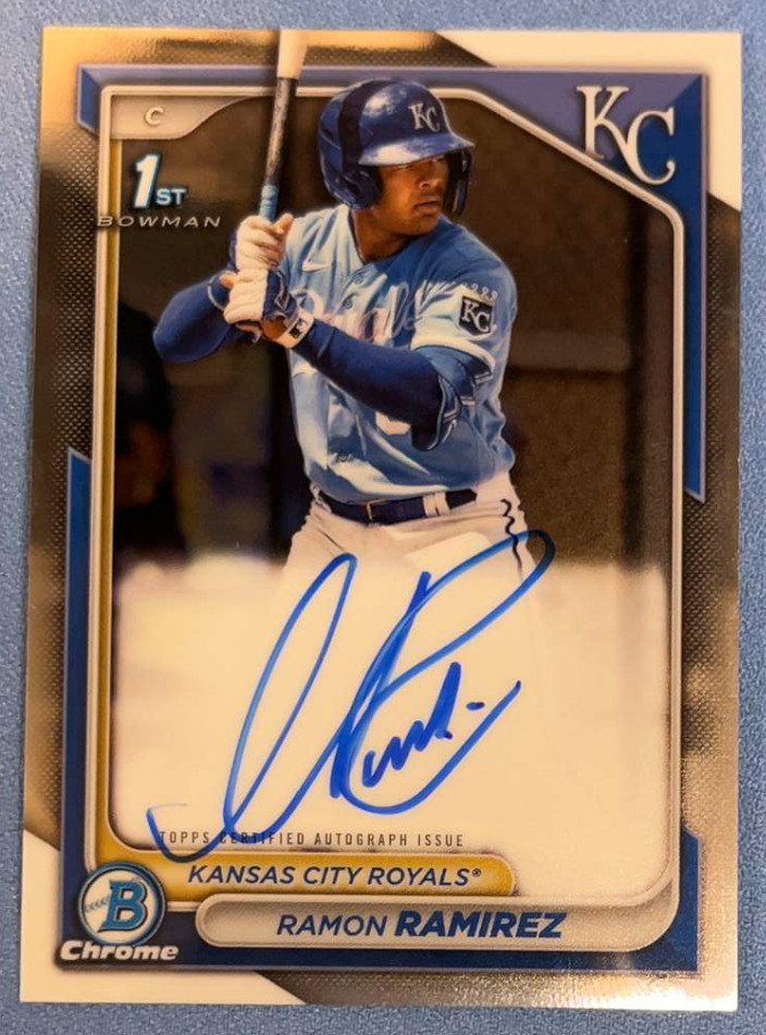 RAMON RAMIREZ 2024 1st Bowman Chrome Base Auto Autograph #CPA-RRZ -
