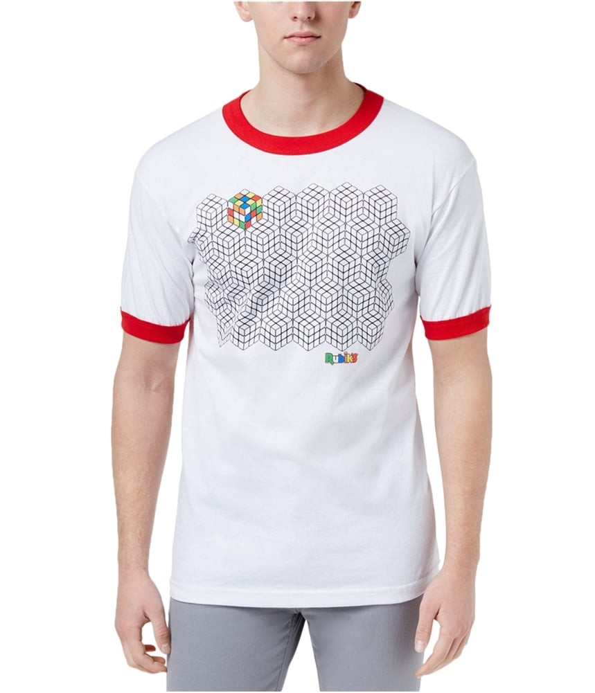 Мужская футболка с изображением кубика Рубикса C-Life Ringer