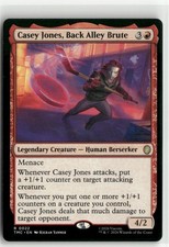 Casey Jones, Back Alley Brute Commander Teenage Mutant Ninja Turtles MTG NM