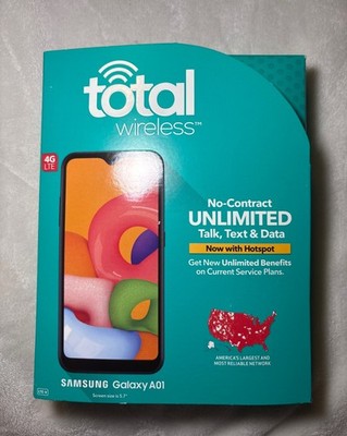 Samsung Galaxy A01 4G LTE Prepaid Smartphone Black 16GB Brand New Sealed Box