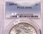 1899-O PCGS MS66 Morgan Silver Dollar, Very Nice White Coin!!