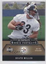 2005 Upper Deck Portraits Rookie Portraits Gold 50/75 Heath Miller #151 0m8