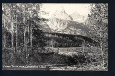 RPPC - GRAND TETON from COTTON WOOD CREEK - JACKSON HOLE WY * not posted SANBORN
