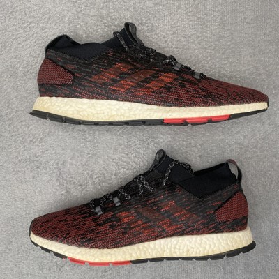 Adidas PureBoost RBL Men Size 12 Black Scarlet Red Running Shoes Sneakers CM8309