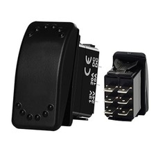 12V Boat Momentary Rocker Switch 6 P Style: 6Pin-Momentary on off Momentary on