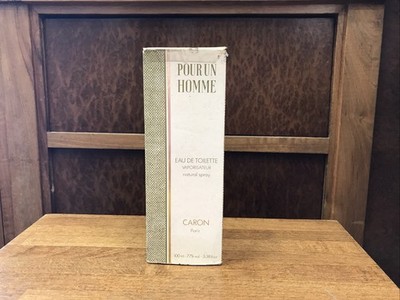 POUR UN HOMME DE CARON EAU DE TOILETTE 100ml NATURAL SPRAY VINTAGE UNBENUTZT