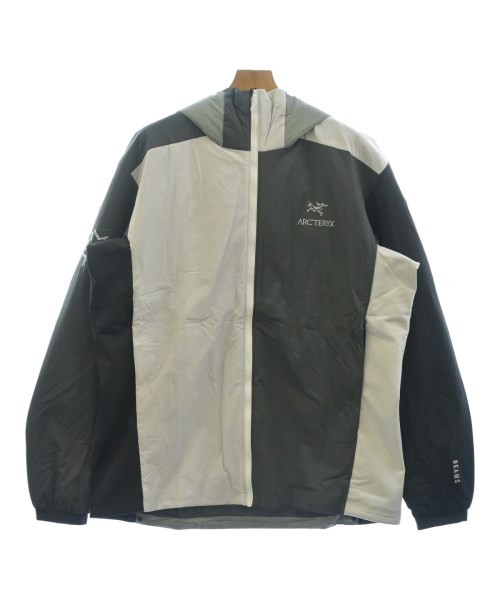 Arc'teryx Uomo Grigio Nero Nylon Blouson XL Giacca Leggera Usata