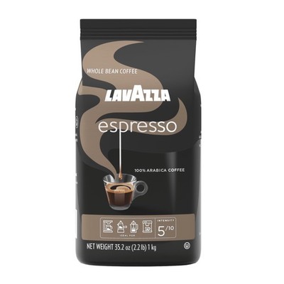 Espresso Whole Bean Coffee Medium Roast 100 Arabica 2.2 Lb Bag