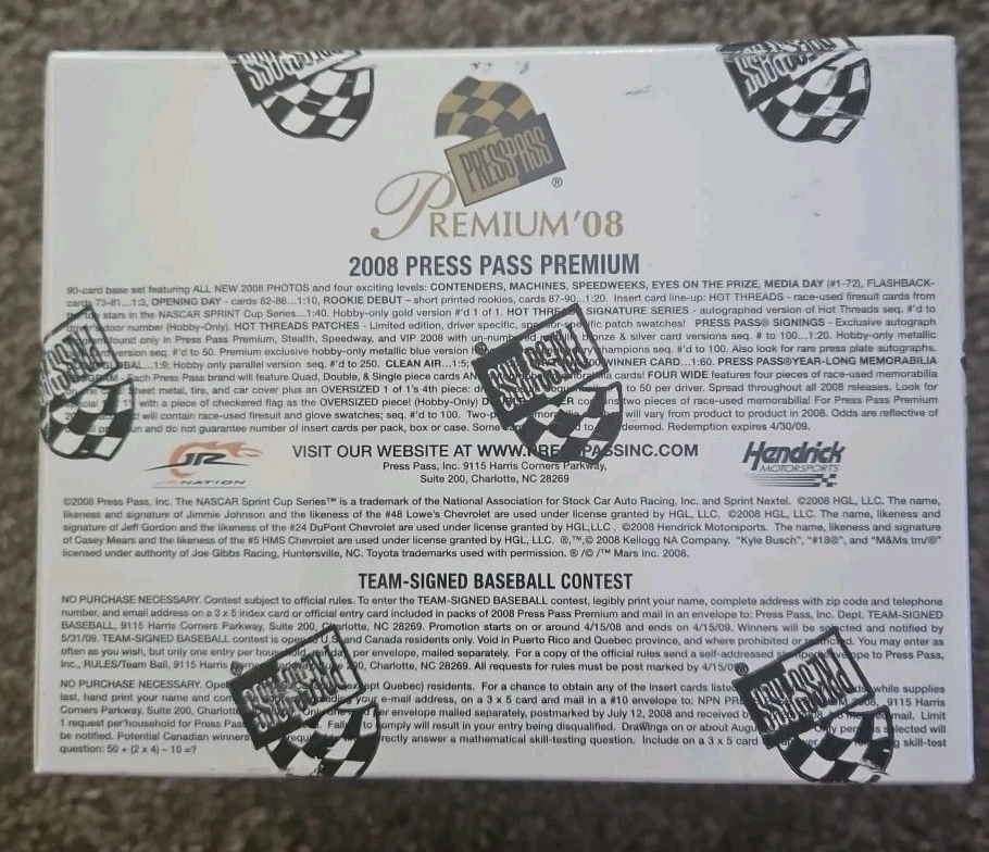 2008 Press Pass Premium Hobby Box - Image 3 of 4
