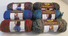 1 Skein Lion Brand Homespun Stripes Yarn 6oz ...