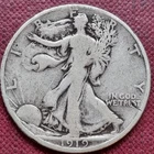 1919 D Walking Liberty Half Dollar 50c Nicely Circulated #98351