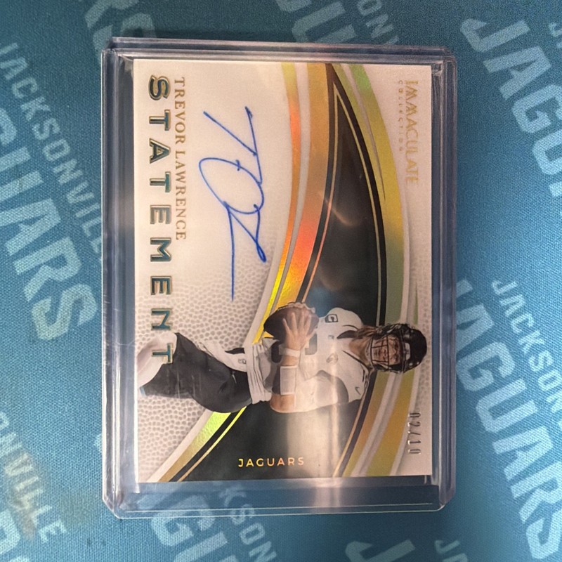 2025 Panini Immaculate Trevor Lawrence STATEMENT 🔥ON CARD AUTO🔥 2/10 Jaguars