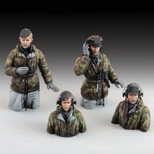1/35 Resin Figure Model Kit Scene Tank Crew Group 4 Figure Unassembled Unpainted
