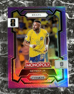 2026 Panini Prizm Monopoly FIFA World Cup Neymar Jr Purple Prizm #7/99 Brazil