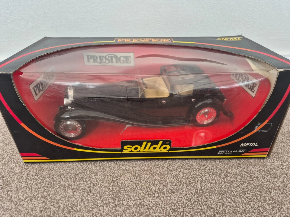 1/18 Solido Classique Bugatti Royale Prestige Édition Modèle Moulé Voiture - Photo 1/4