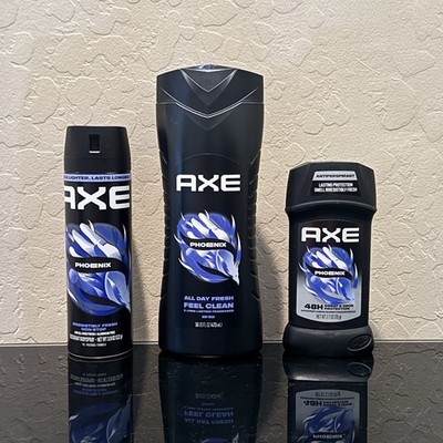 Axe Phoenix 3pc Set: 16oz Body Wash +Deodorant + 4oz Body Spray NEW