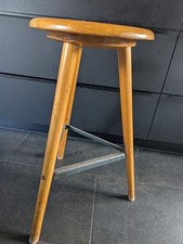 AMA Werkstattstuhl Hocker Industrie Design Stuhl Arbeitsstuhl Bauhaus Vintage