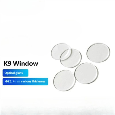 1PC 25.4mm K9 Flat Window, K9 Protection Window, Transparent Glass H-K9L 