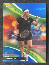 Ons Jabeur 2025 Topps Chrome Blue Refractor Base /150 #50