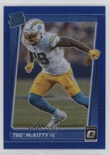 2021 Panini Donruss Optic Rated Rookie Blue Prizm 165/179 Tre' McKitty #284 00gy