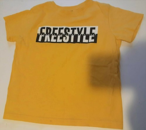 PRIMARK Yellow Boys Tee 'FREESTYLE 