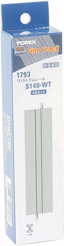 TOMIX N gauge wide tram rail S140-WT F 4 Set 1793 model railroad supplies - 第 1/1 張圖片