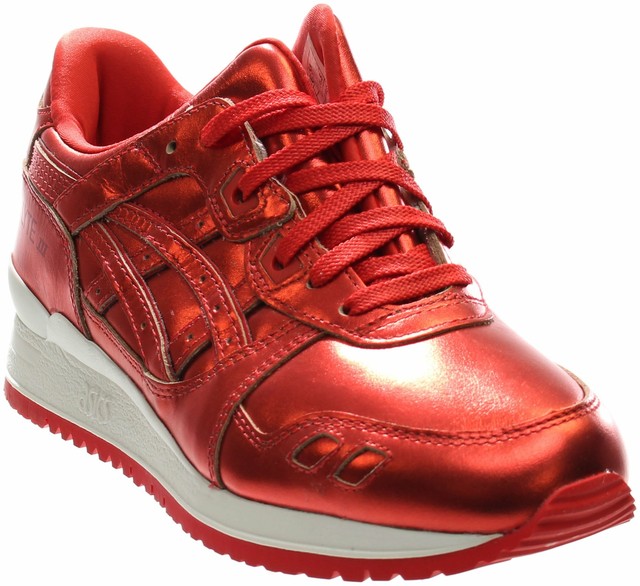 red womens asics