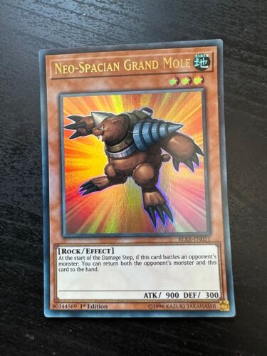 Neo-Spacian Grand Mole 1st Edition BLRR EN051 ULTRA RARE YuGiOh Card  - Picture 1 of 2