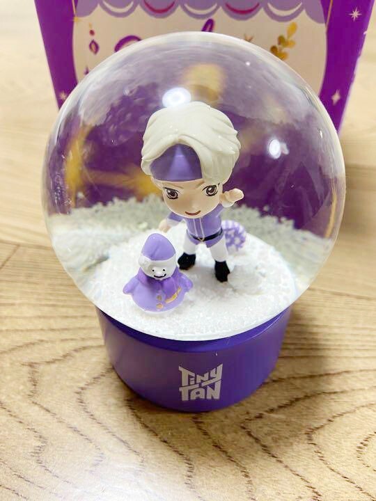 BTS V TinyTAN SnowGlobe Winter ver. Purple Holidays Snowball | eBay
