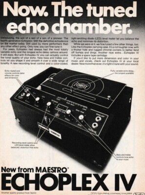 Vintage Maestro Echoplex IV Effect Print Advertisement