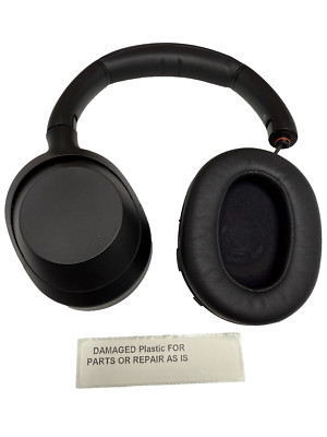 Sony ULT WEAR Headphones - Black Works DAMAGED Plastic FOR PARTS