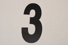 OLD MID SCHOOL BMX NUMBER PLATE STICKER DECAL - 7.75" - STOCK B - 45