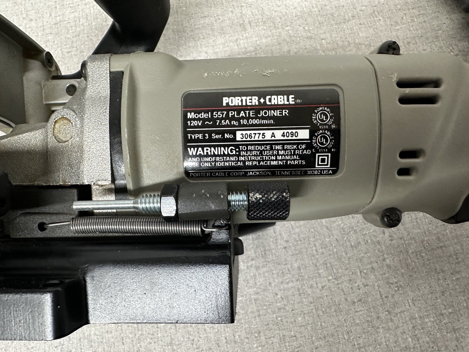 PORTERCABLE 557 Deluxe Biscuit/Plate Joiner Kit 39404005571 eBay